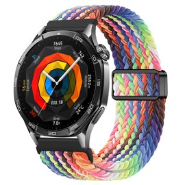 Compatible with Huawe Watch GT 5 46mm Strap 22mm Watch Band Nylon for Huawe Watch 4 46mm Buckle Strap Compatible with Huawe GT 4 3 2 46mm Watch Straps (Watch Not Included)