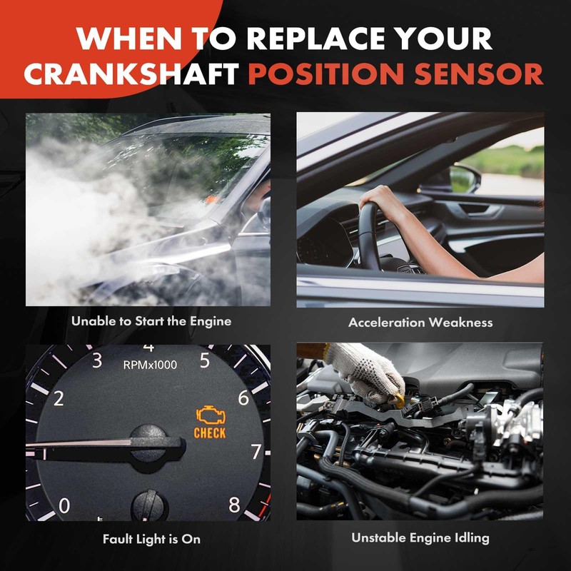 A-Premium Engine Crankshaft Position Sensor Compatible with Saturn Vue 2004