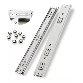 Cerrajes Corredera De Extensión Total 3.5cm X 45cm Calidad 4 Pares