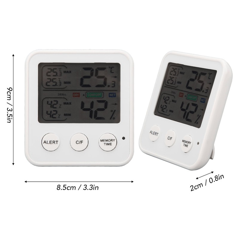 LCD Digital Display Thermometer Hygrometer Temperature Humidity Meter Gauge Hygrothermograph