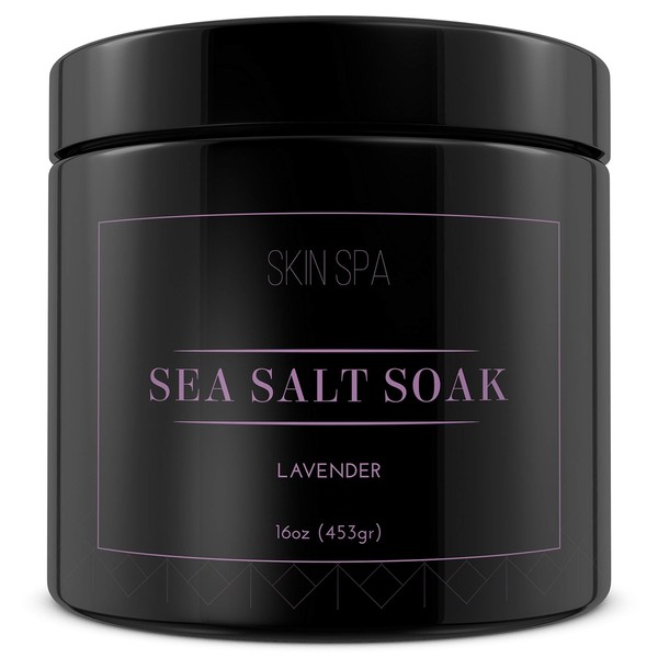 Mineral Sea Salt Soak - Lavender 16oz (453gr)