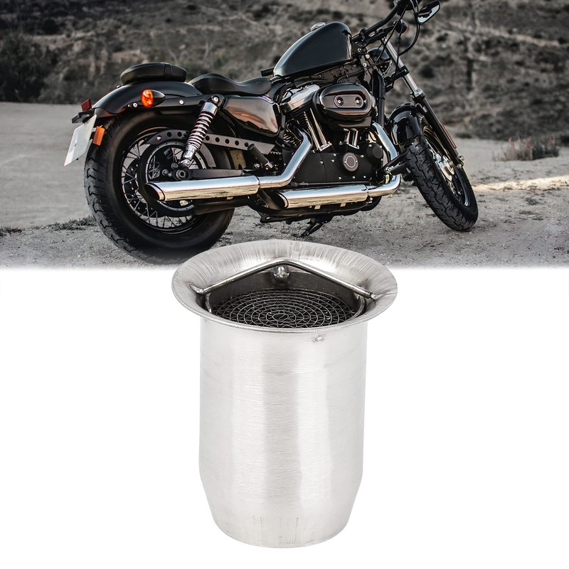 F FIERCE CYCLE 60mm Universal Motorcycle Can Muffler Baffle Pipe