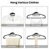 Heavy Duty Plastic Hangers 50 Pack with Non-Slip Design,0.2 Inches