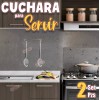 J.H. Company Set 2 Pcs Cucharon Acero Inoxidable Cuchara Cocina