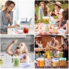 AskBed 4 Pack 16Oz (500ML) Freezer Storage Containers - airtight