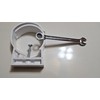 SnapnStrut Handy-Snap 79-93HS White Polypropylene Pipe Hanger - Surface Mount,