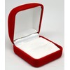 Novel Box Red Flocked Ring Gift Box Jewelry Display