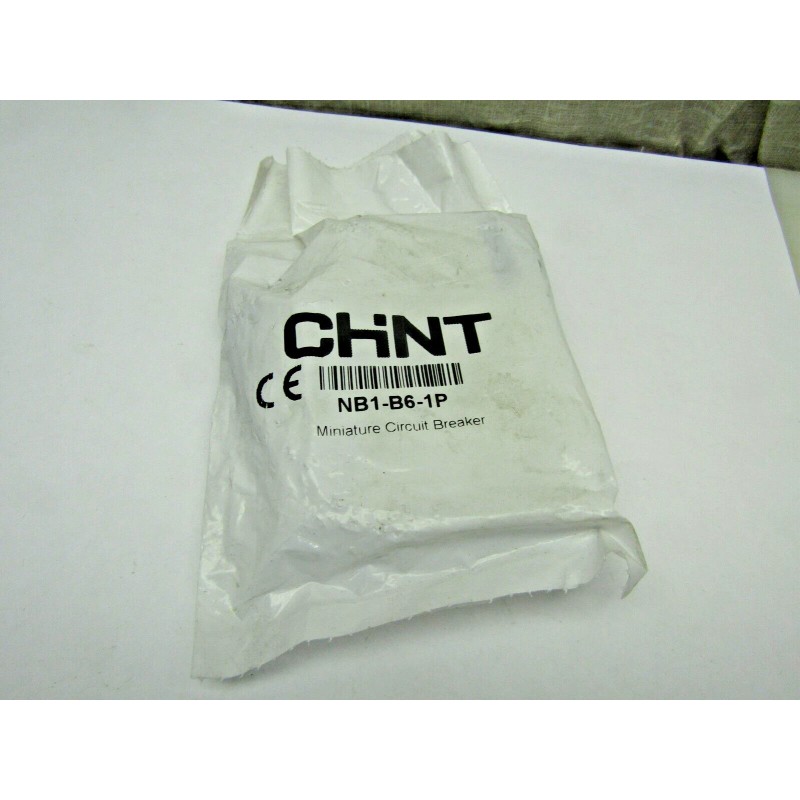 Chint NB1-63 B6 6amp Circuit Breaker 1-Pole, Din Mount
