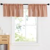 NICETOWN Window Toppers Valances - Linen Sheer Valances Pleated Rod
