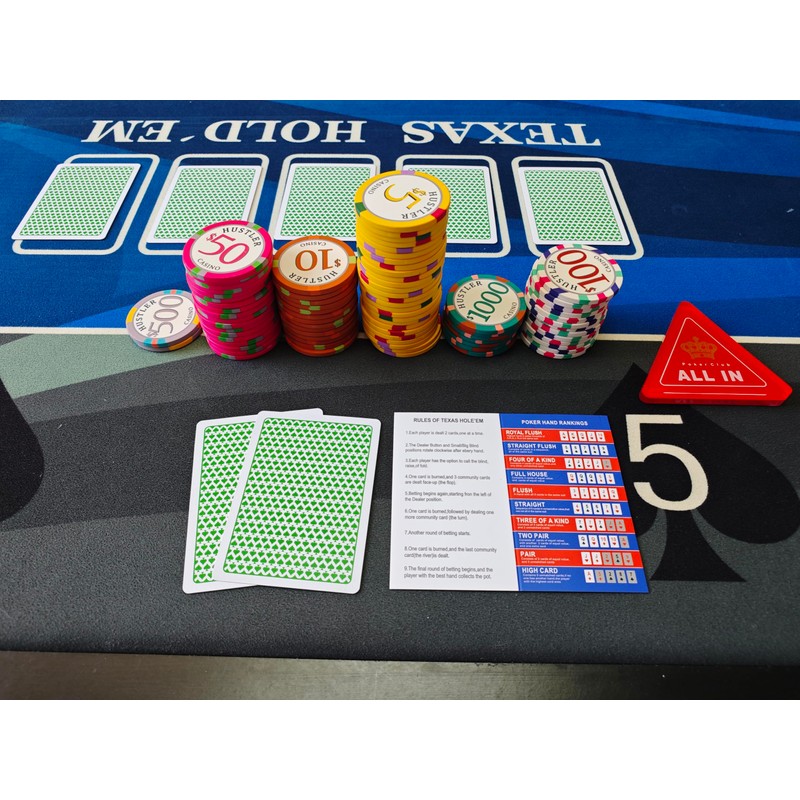 Bussiea 10 Poker Hand Rankings Cards, Texas Hold 'Em Hand