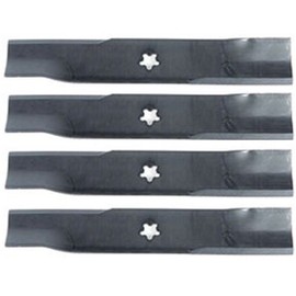 (4 Pack) Aftermarket Premium Replacement XHT Lawn Mower Deck Blade fits Sunbelt Canada B1SB12122 | 14-5/8" x 2-1/2" / 5 Point Star