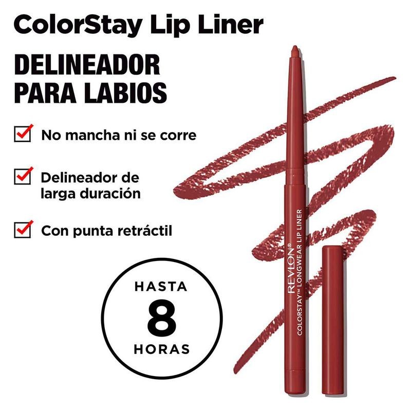 Lápiz Delineador Revlon Colorstay Red 1 Pieza