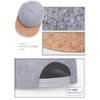 Laquest Felt & Cork Cap, Flat Brim, Men's, Women's, gray