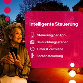 innr Zigbee Outdoor Garden Spotlight XL, Dimmable Outdoor Light with 16 Million Colours, Extension Set, Basic Set Required