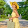 Funcredible Summer Hat for Women - Yellow Wide Brim Hat