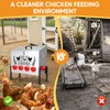 95 lb Chicken Feeder with 10 No-Waste Ports – Extra-Large