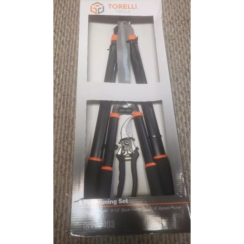 Torrlli Torelli 3-Piece Combo Yard/Garden Tree & Shrub Pruning Tool