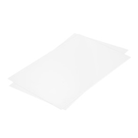 MECCANIXITY ABS Plastic Sheet 12 Inch x 8 Inch x 0.04 Inch ABS Styrene Sheets for Building Model DIY Crafts Panel White 2 Pcs