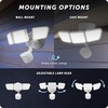Globe Electric 17000206 240-Degree 32W Triple Head White 3200 Lumens