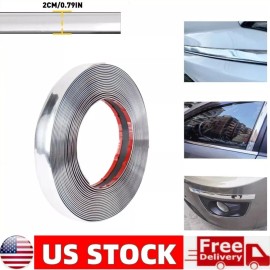 Unbranded US Chrome 3/4" Trim Molding Strip Decoration Car Body Door Side Protector 16ft