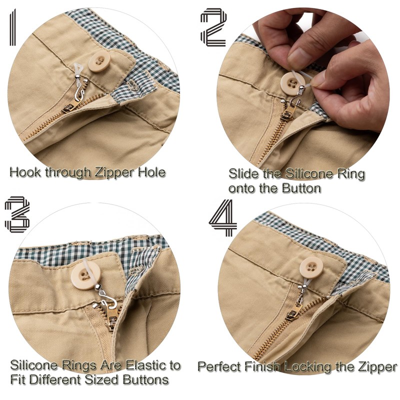 Zpsolution Zipper Holder Upper for Jeans - Hook and Clasp