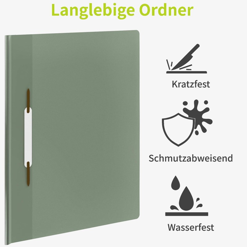 ACROPAQ - 10 x A4 file folders - transparent front