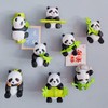 8Pcs Cute Panda Fridge Magnet 3D Simulation Panda Fridge Magnet,