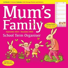 Carousel Worldwide, Mums Family Organiser 2026 Wall Planner