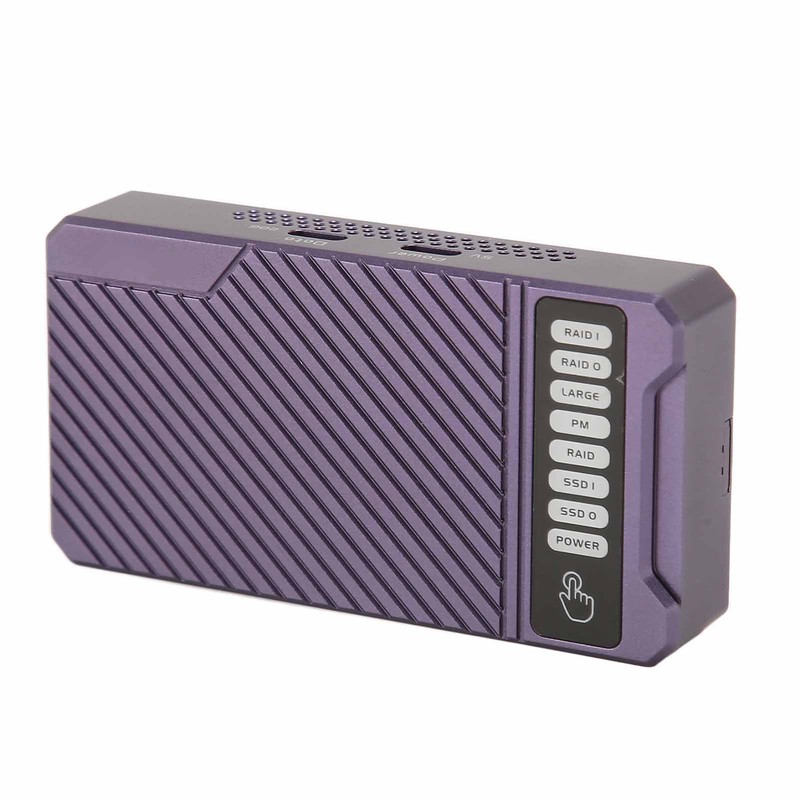 RAID Hard Drive Enclosure NVMe Dual Bay 20Gbps 4 Modes