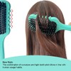 JAWUZ Lockenbürste,Locken Bürste,Curly Hair Brush,Curl Brush,Bio Haarbürste Ohne Ziepen,Wildschweinborsten Bürste(Grün)