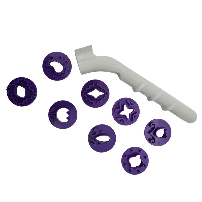 Decorative Fondant Punch Set - 8 Floral Designs - Sugarcraft