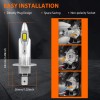 SHENKENUO LED Headlight Kit 9005 H1 Combo 6000K Bulb for