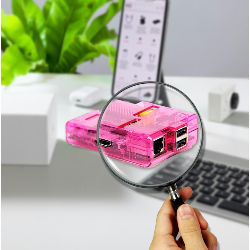 Pink Model B (open) SB Components Raspberry Pi Case