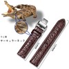 Moran Genuine Leather Watch Band, Replacement Strap, D Buckle, For
