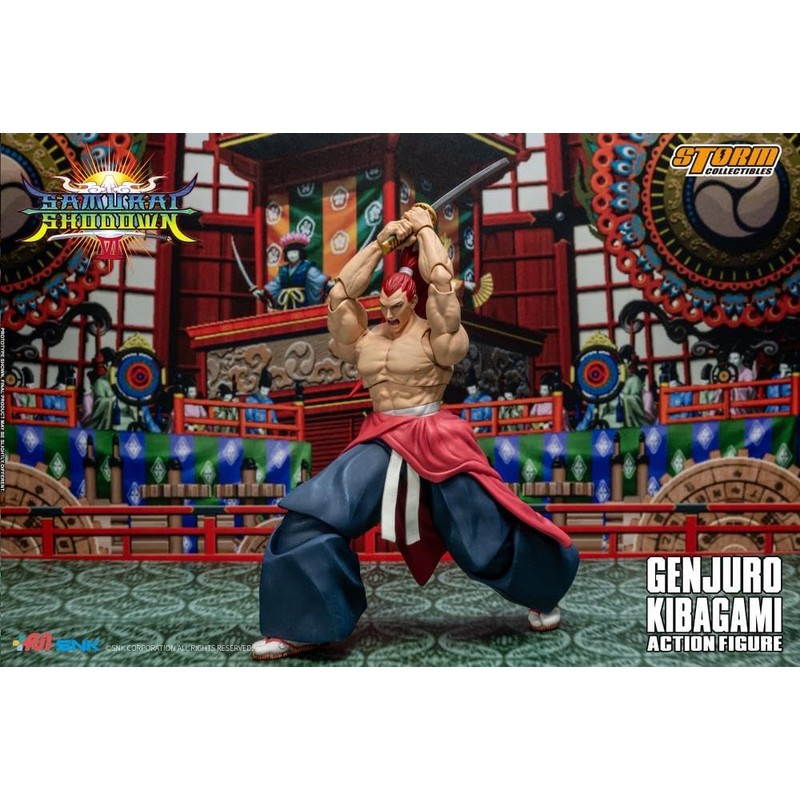 Storm Collectibles Samurai Shodown Genjuro Kibagami 1/12 Scale Action Figure,