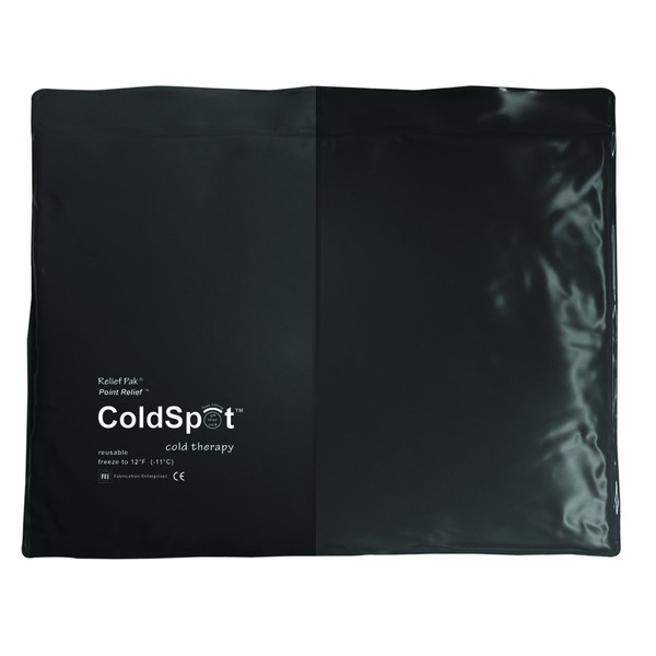 Relief Pak ColdSpot Black Urethane Clinical Grade Cold Pack - Standard 11x14 inch by Fabrication Enterprises