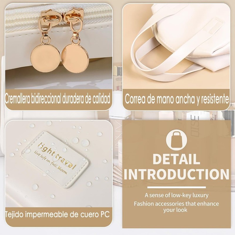 GeorgeX Bolsa de Maquillaje de Viaje para Mujer, Estuches de