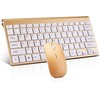 Wireless Keyboard and Mouse Combo, Compact Quiet Wireless Keyboard and