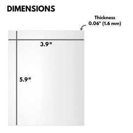 Icona Bay 6x4 Picture Frame Heat-Strengthened Glass Replacement (6 x 4, 2 Pack) 6 by 4 Photo Frame Replacement Glass, 6x4 Inches Real Glass Cover