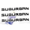 Yoaoo 3x OEM Black Suburban Nameplate Emblems Alloy Letter Badges