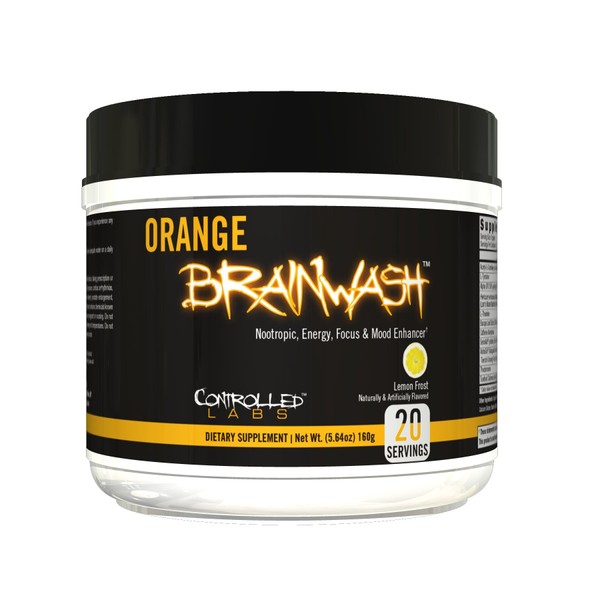 CONTROLLED LABS, Orange Brainwash, 20 Serv (Lemon Frost)
