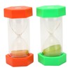 2Pcs Sand Timer 20 Minutes Hexagonal Shape Durable Plastic Widely