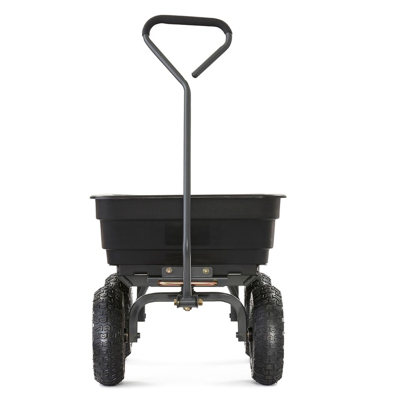 Gorilla Carts Heavy Duty Poly Utility Dump Wagon Garden Cart