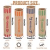 256 Pcs Assorted Coin Wrappers Preformed Tubes, Bulk Preformed Coin