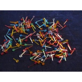 Narco 150 Multi Colored Small Glow Pin Lights Bulbs for Ceramic Christmas Tree 7mm M21