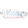Nissens 95494 deshidratante Filter for Air Conditioner