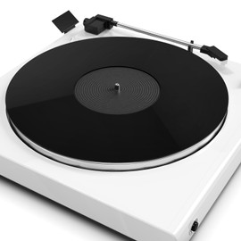 Turntable Mat Record Platter Slipmat: Acrylic Record Player Platter Vinyl Slipmat for Turntables Antistatic Tighter & Defined Bass, Black