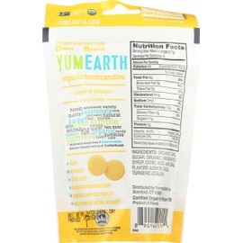 Yummyearth Candy Drop Cheeky Lemon Organic, 3.3 oz