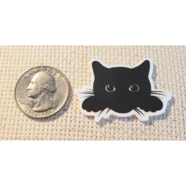 Unbranded Black Cat Magnetic Needle Minder Cross Stitch Embroidery | Cover Holder