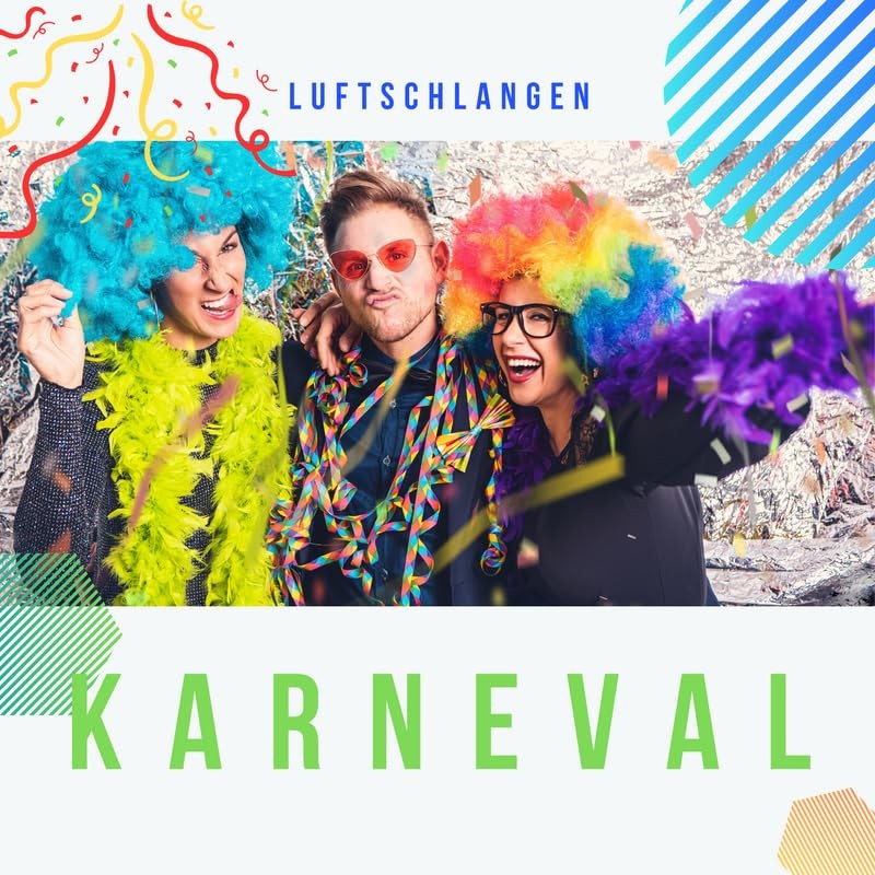 Nico Europe® Streamers Pack of 100 5 Colours 4/18